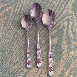 Vintage Seoul Olympic Spoons 1988 Set of 3